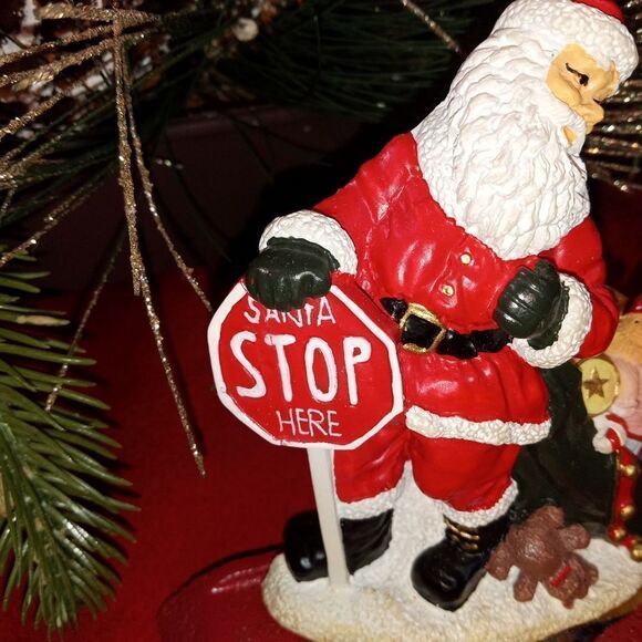 Vtg. NCE Santa Claus Cast Iron Stocking Hanger frame - Picture 6 of 9